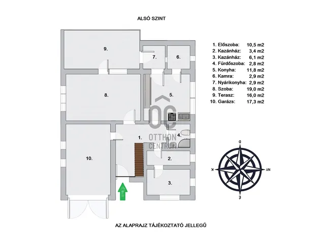 Eladó ház Komárom, Arany János utca 145 nm