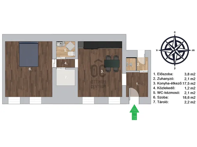Eladó lakás Budapest VIII. kerület 46 nm