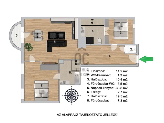 Kiadó lakás Budapest XIII. kerület, Újlipótváros 101 nm