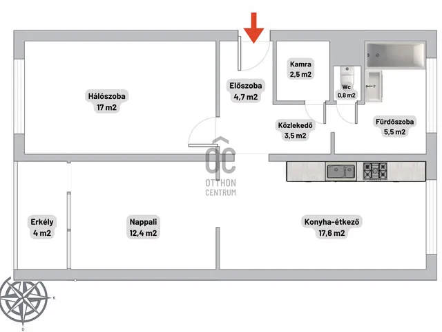 Eladó lakás Budapest III. kerület, Óbuda 65 nm