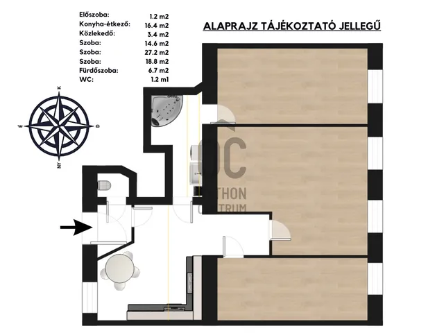 Eladó lakás Budapest VII. kerület, Belső-Erzsébetváros 89 nm