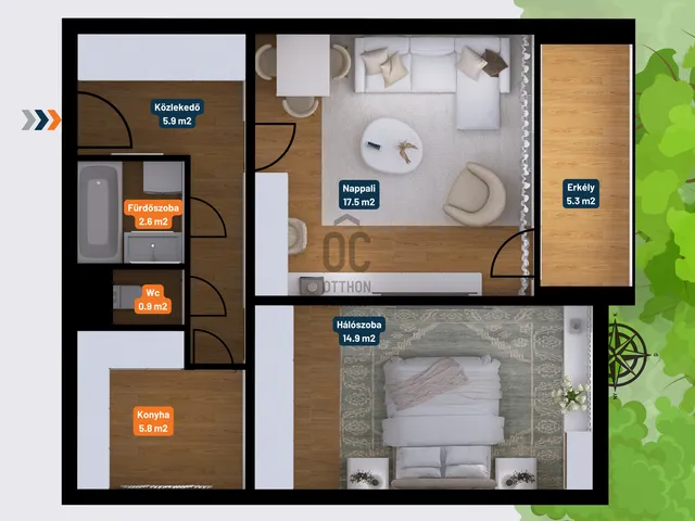 Eladó lakás Budapest XI. kerület, Kelenföld 52 nm