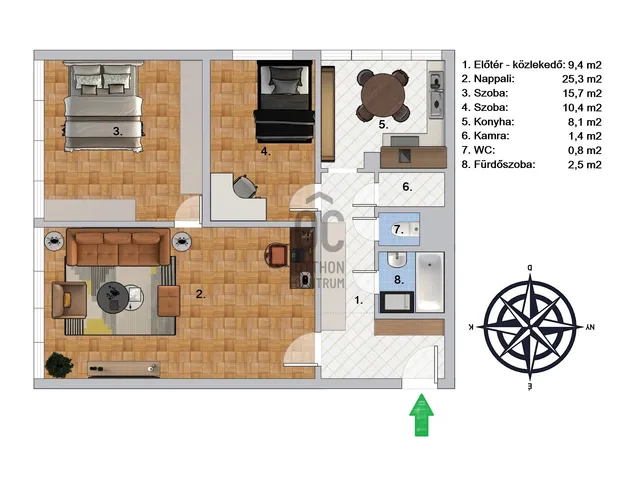 Eladó lakás Budapest XI. kerület, Őrmező, Cirmos utca 75 nm