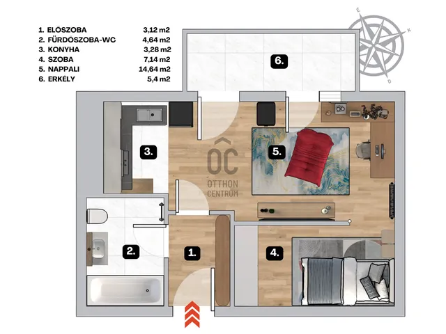 Eladó lakás Budapest XIII. kerület 33 nm