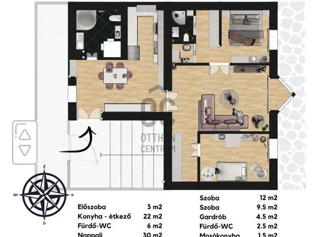 Eladó lakás Budapest V. kerület, Belváros 89 nm