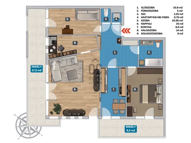 Eladó lakás Budapest XI. kerület, Sasad-Sashegy XI. ker. 85 nm
