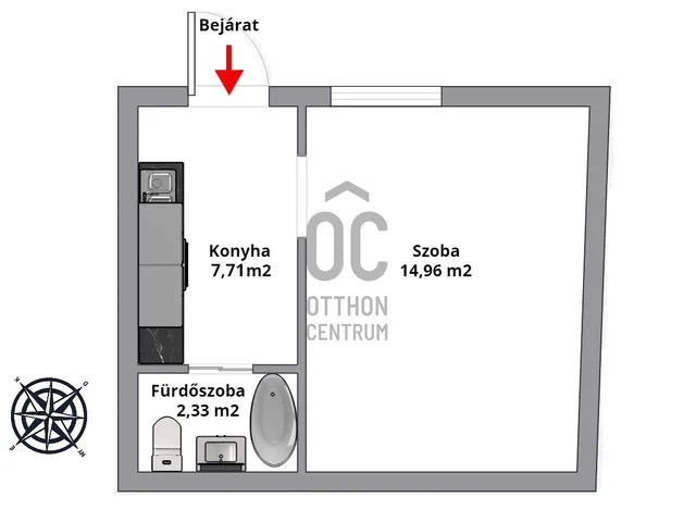 Kiadó lakás Budapest XIV. kerület, Kiszugló 25 nm