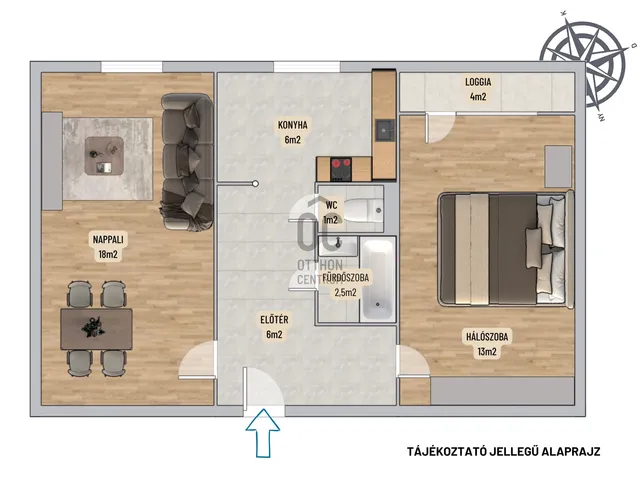 Eladó lakás Budapest III. kerület, Óbuda 47 nm