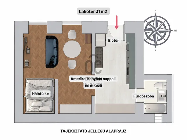 Eladó lakás Budapest VII. kerület, Belső-Erzsébetváros 31 nm