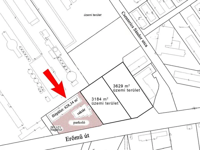 Eladó kereskedelmi és ipari ingatlan Százhalombatta 624 nm