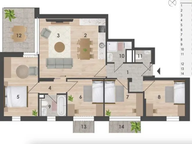 Eladó lakás Budapest XIV. kerület, Herminamező 91 nm