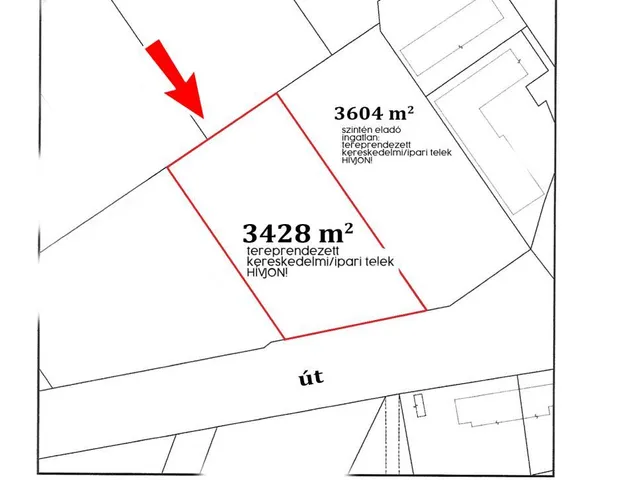Eladó kereskedelmi és ipari ingatlan Százhalombatta 3428 nm